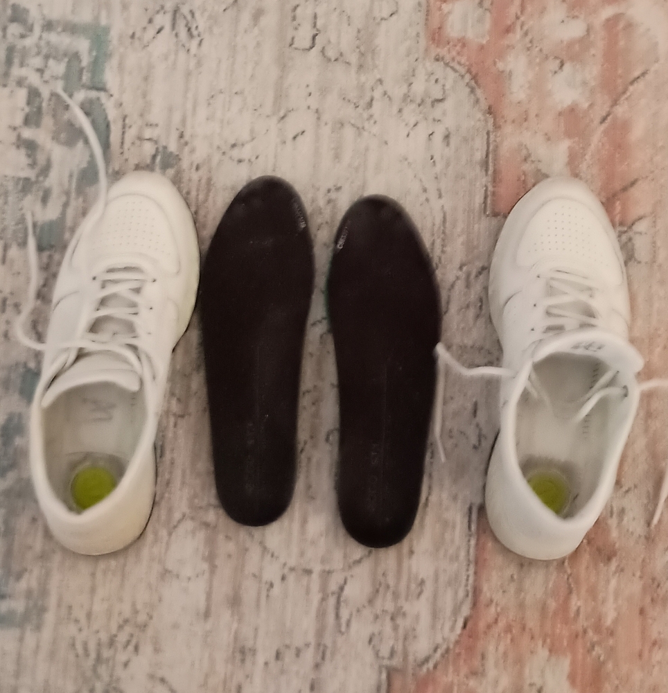 ECCO ExosStride Offwhite leather Athletic Shoes Women's Size 39 - Picture 2 of 12